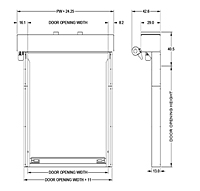 Rytec® Turbo-Seal® High Performance Insulated Rolling Door dimdraw